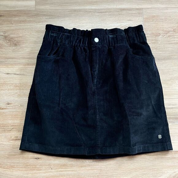 ROXY Silent Days Black Mini Shirt Size Large - Picture 2 of 7